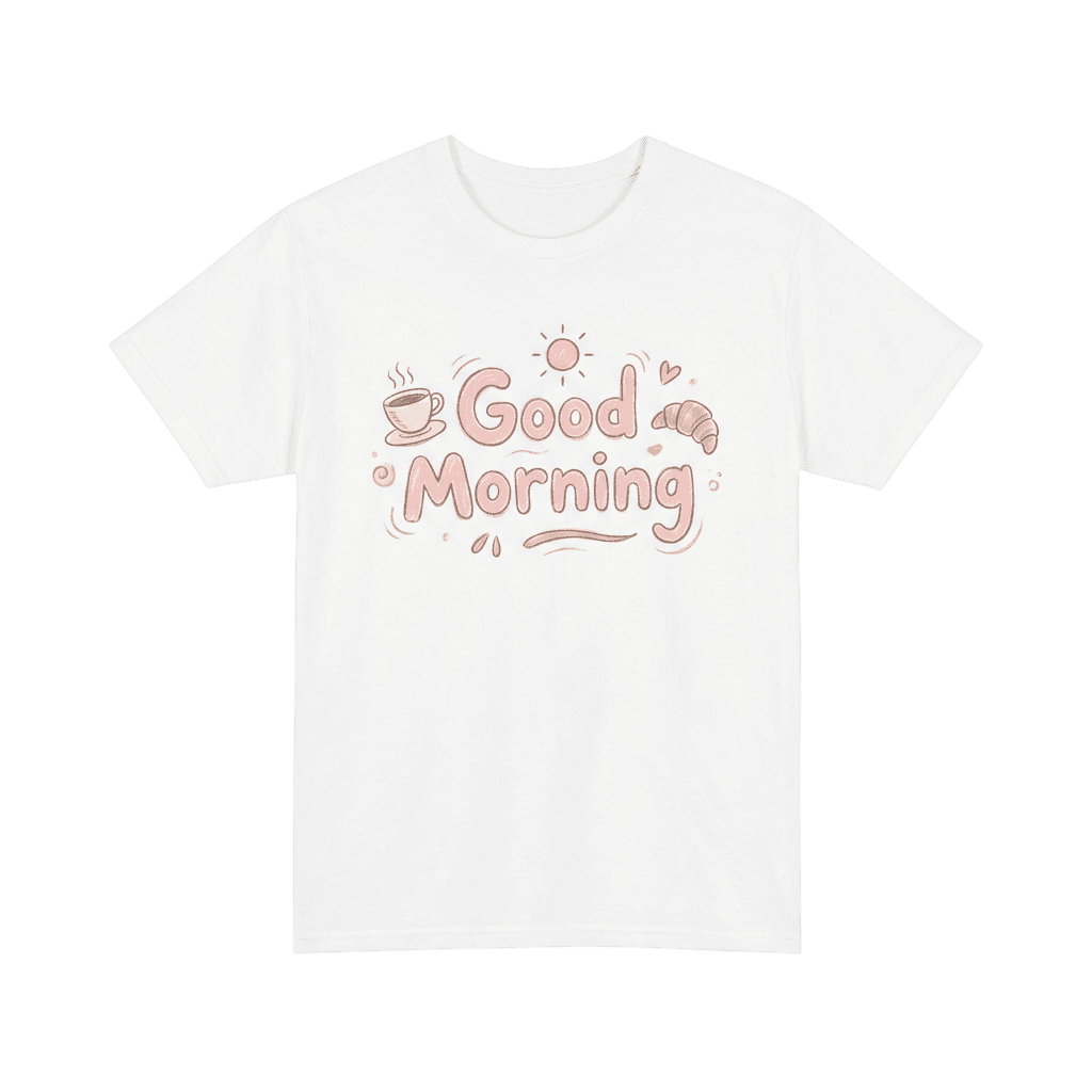 Good Morning Typography T-Shirt