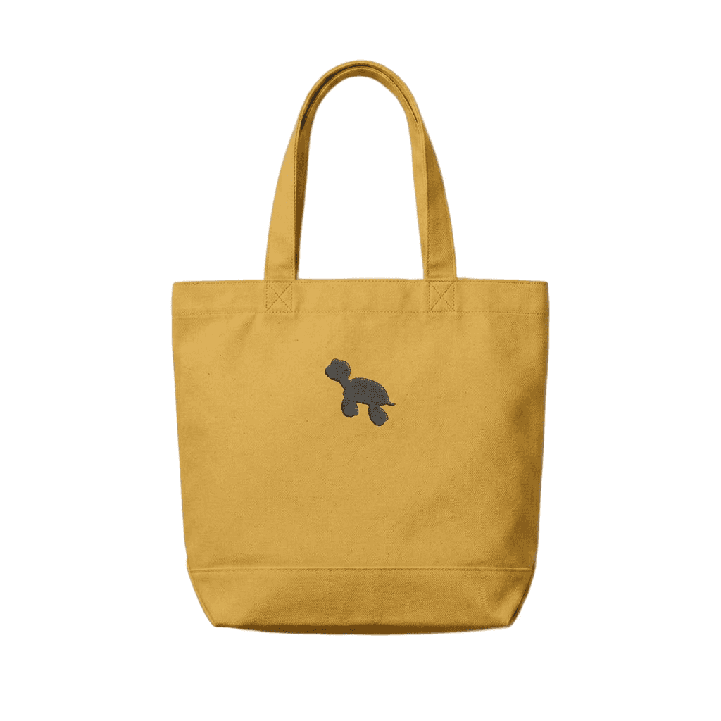 Canvas Market Tote with Embroidery