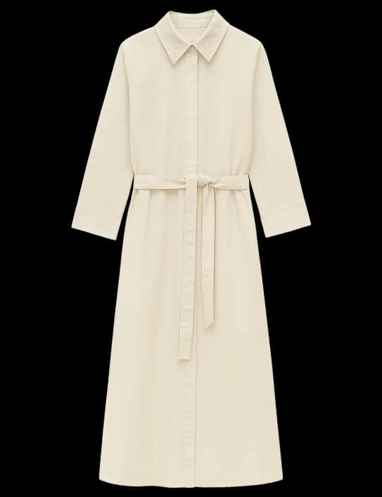 Linen Belted Dress