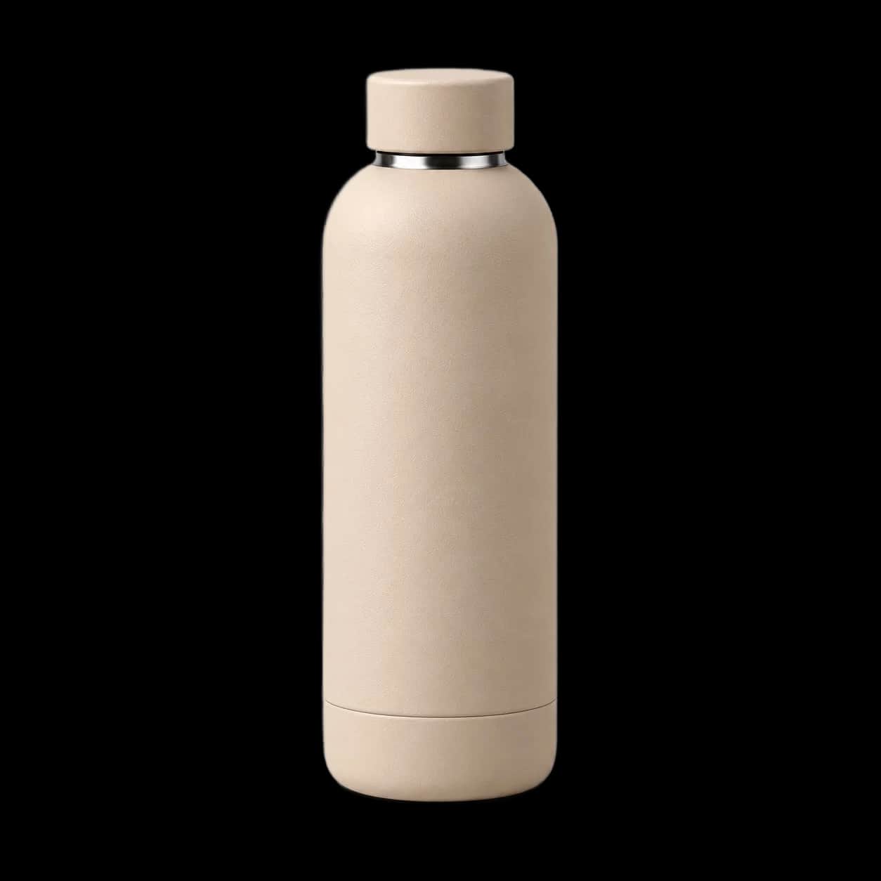 Beige Insulated Water Bottle