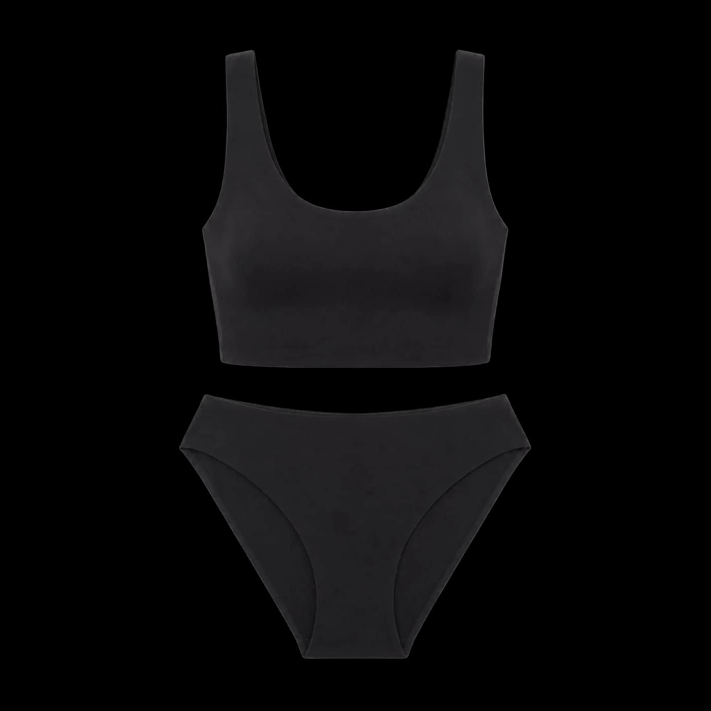 Black Bralette & Brief Set