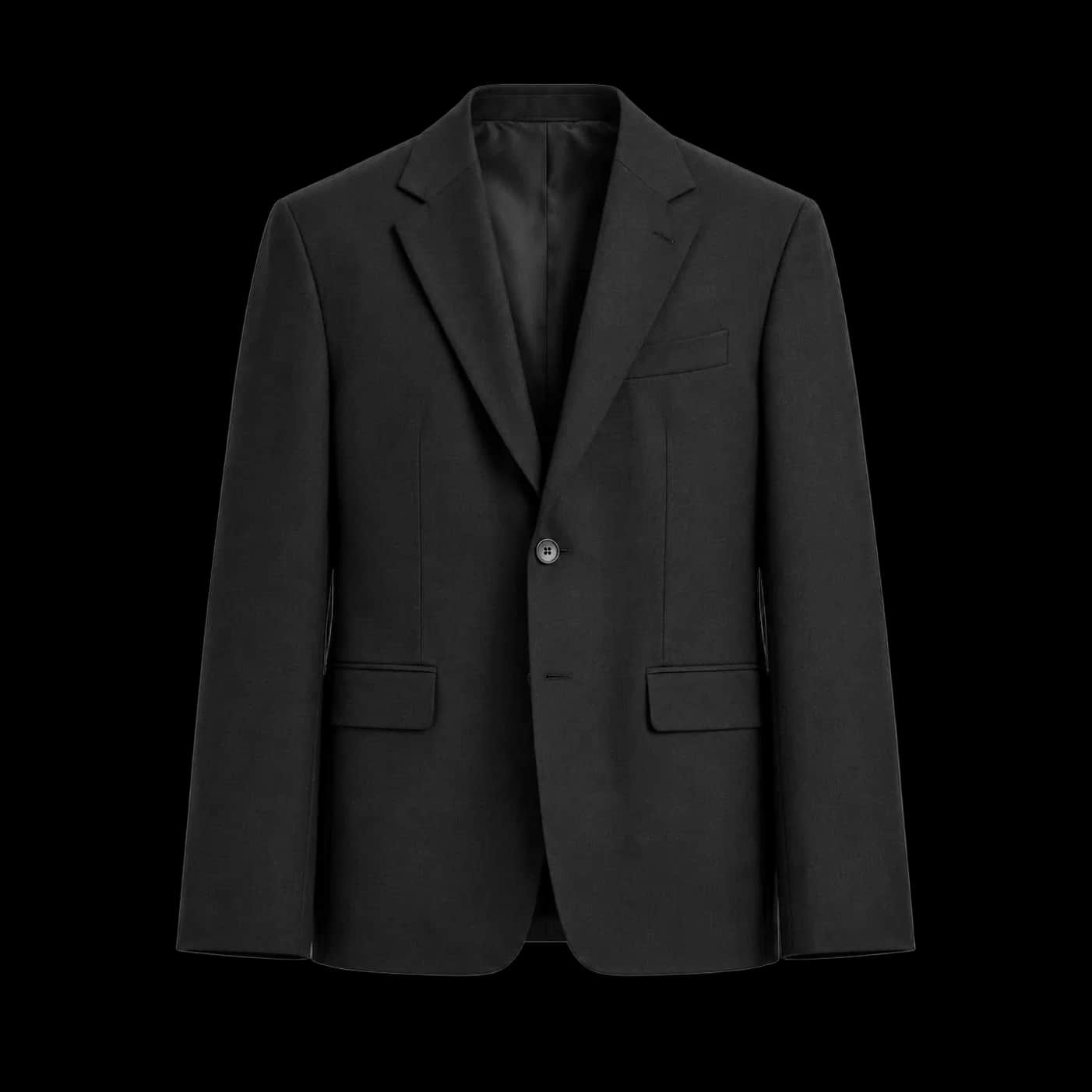 Black Classic Single-Breasted Blazer