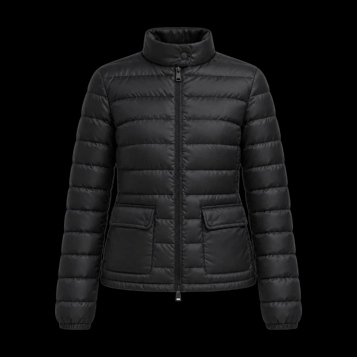 Black Fitted Pocket Puffer