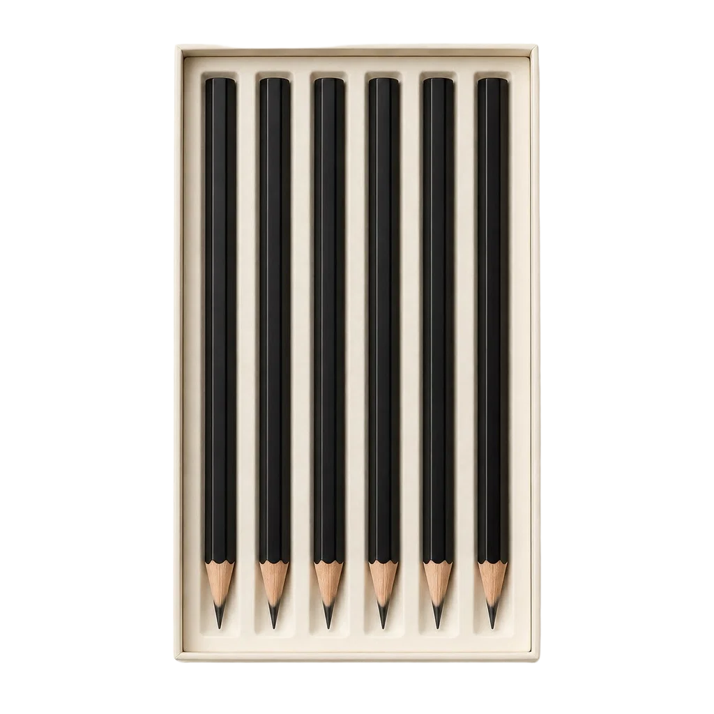 Black Graphite Pencil Set