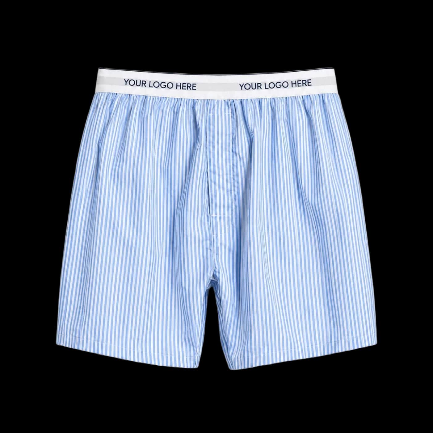 Blue Pinstripe Boxer Shorts