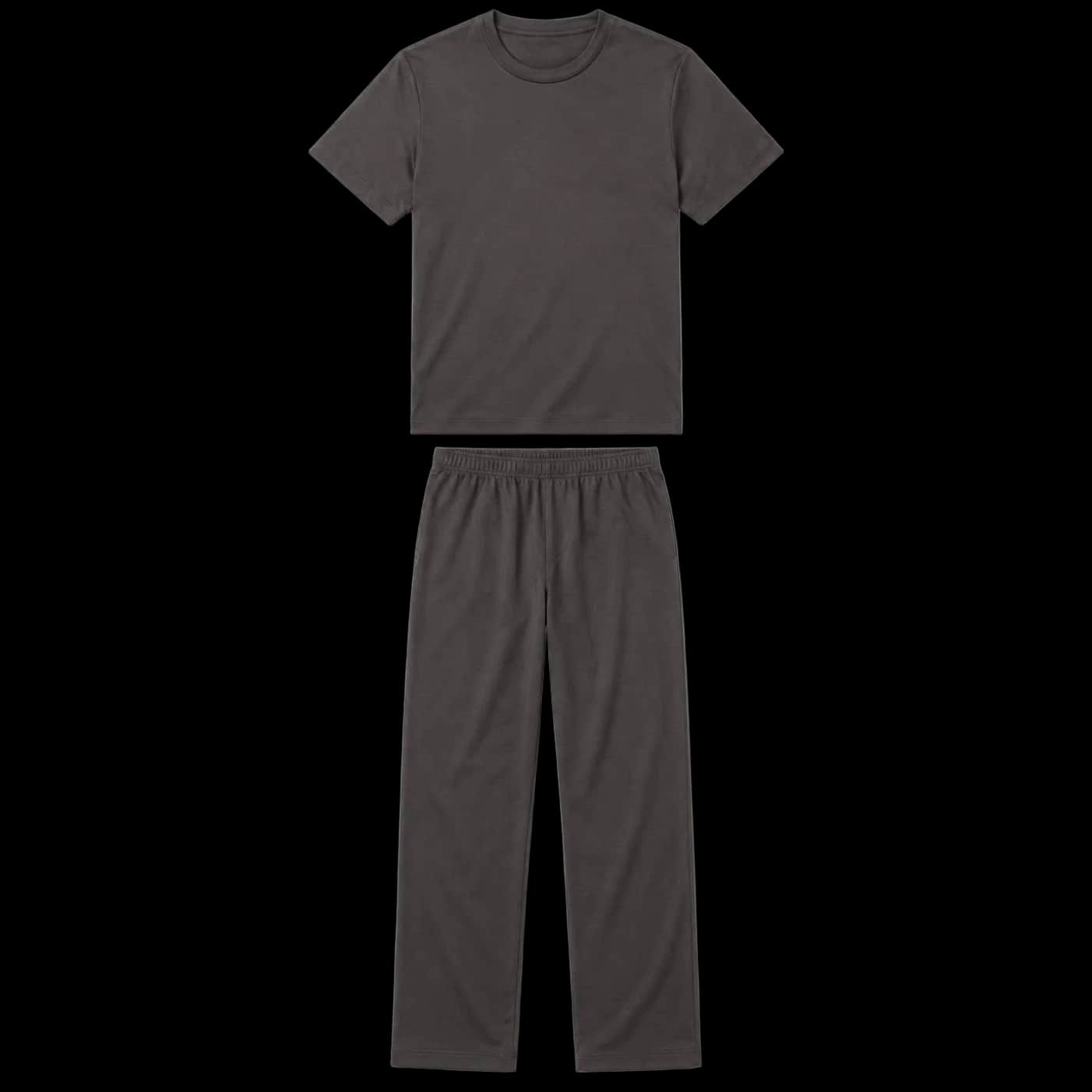 Charcoal Essential T-Shirt & Trouser Set