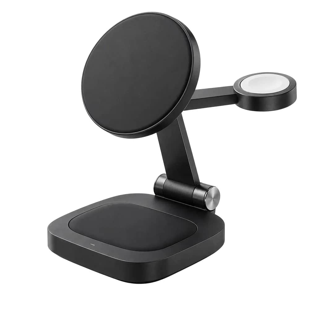 3-in-1 Charging Stand — Leather