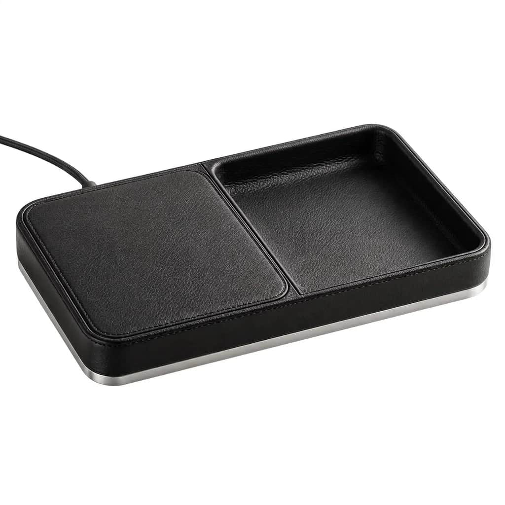 Charging Valet Tray — Leather