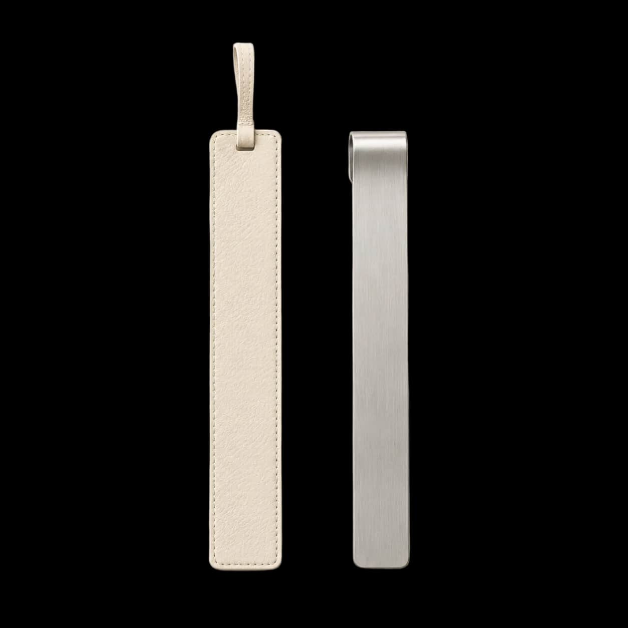 Cream & Silver Bookmark Duo