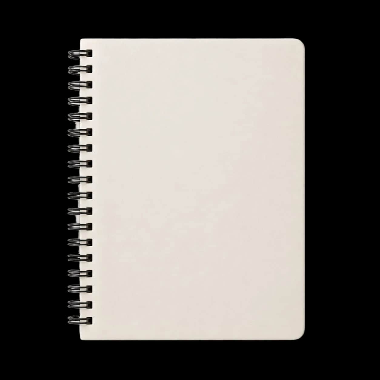 Cream Spiral Notebook
