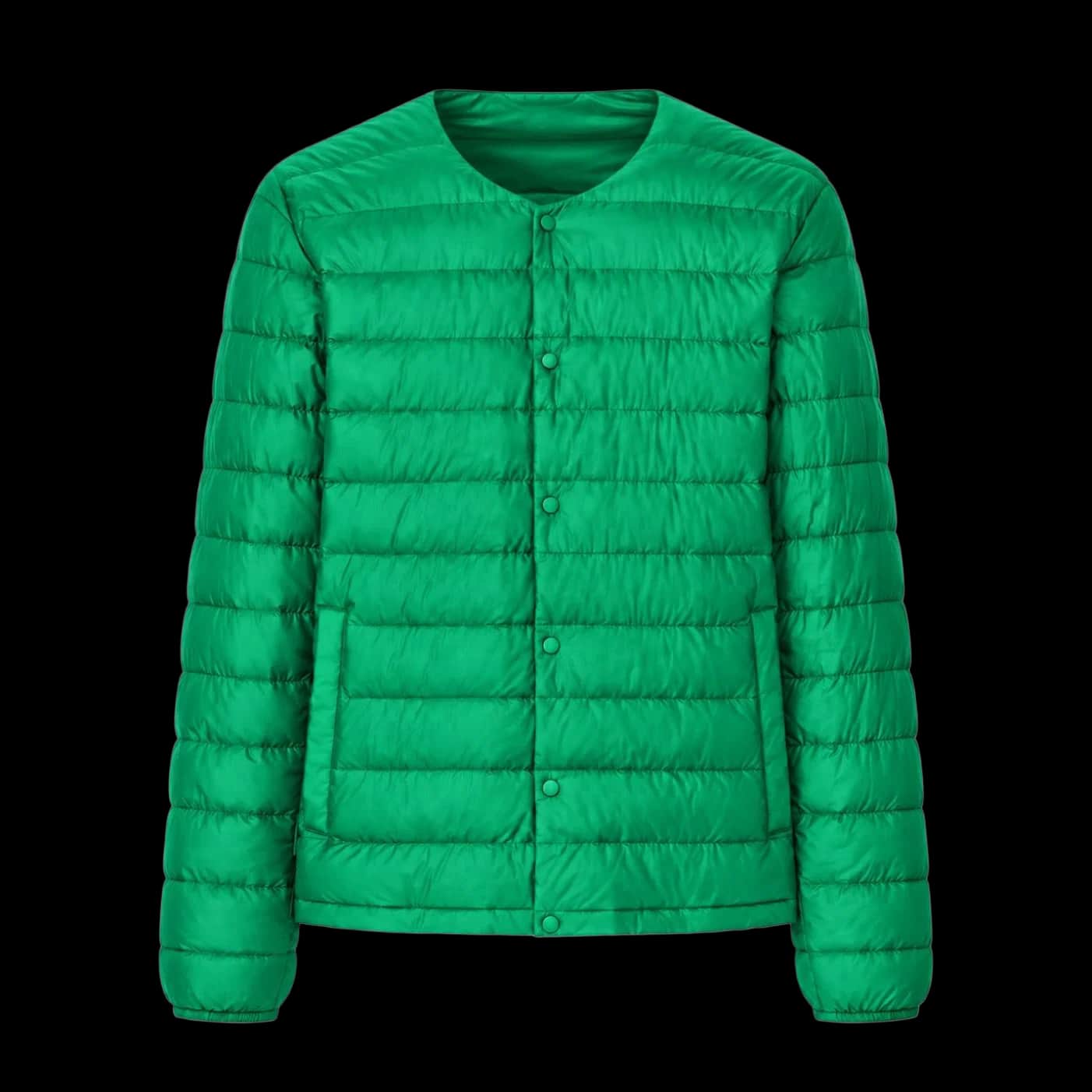 Emerald Green Collarless Everyday Liner