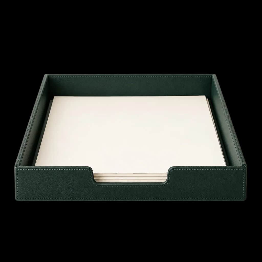 Forest Green A4 Document Tray