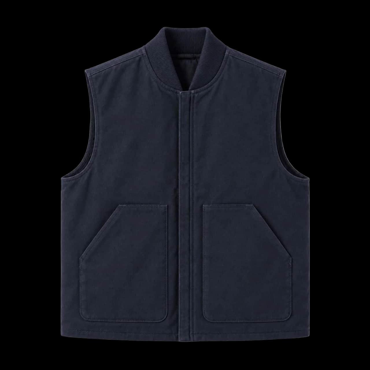 Ink Navy Canvas Workwear Vest