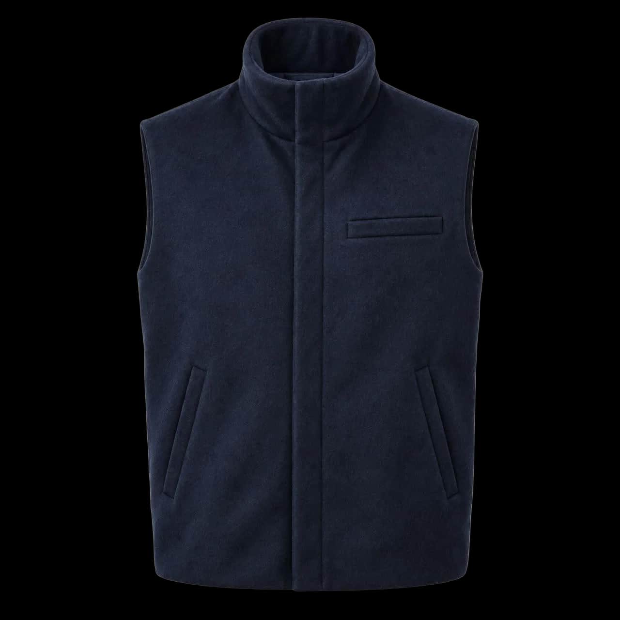 Midnight Blue Wool Vest