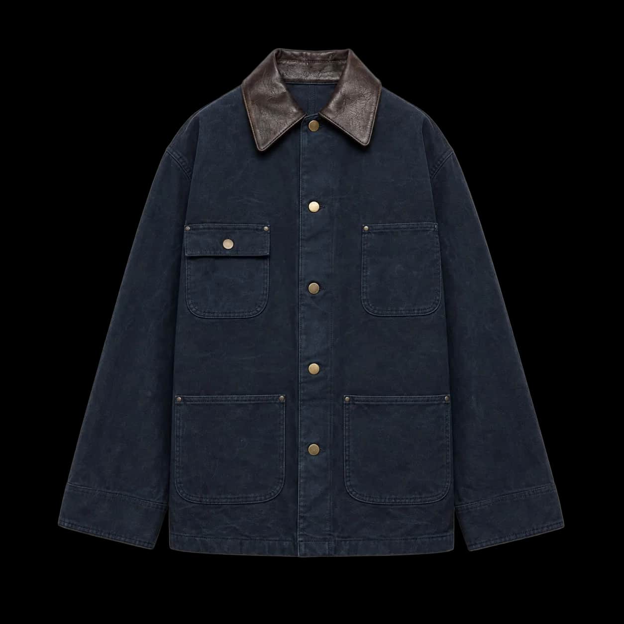 Navy Four-Pocket Chore Jacket
