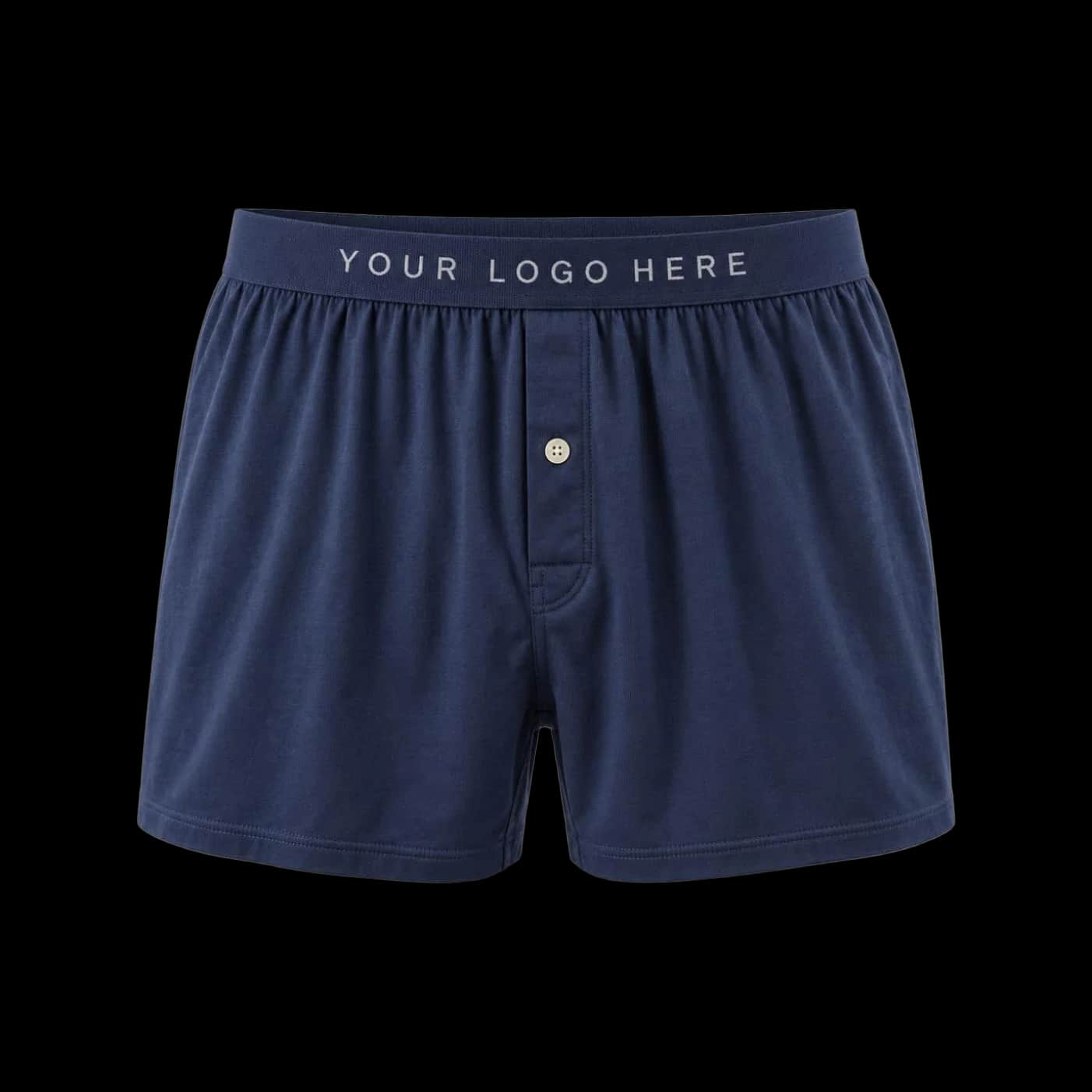 Navy Tonal-Waistband Boxer Shorts