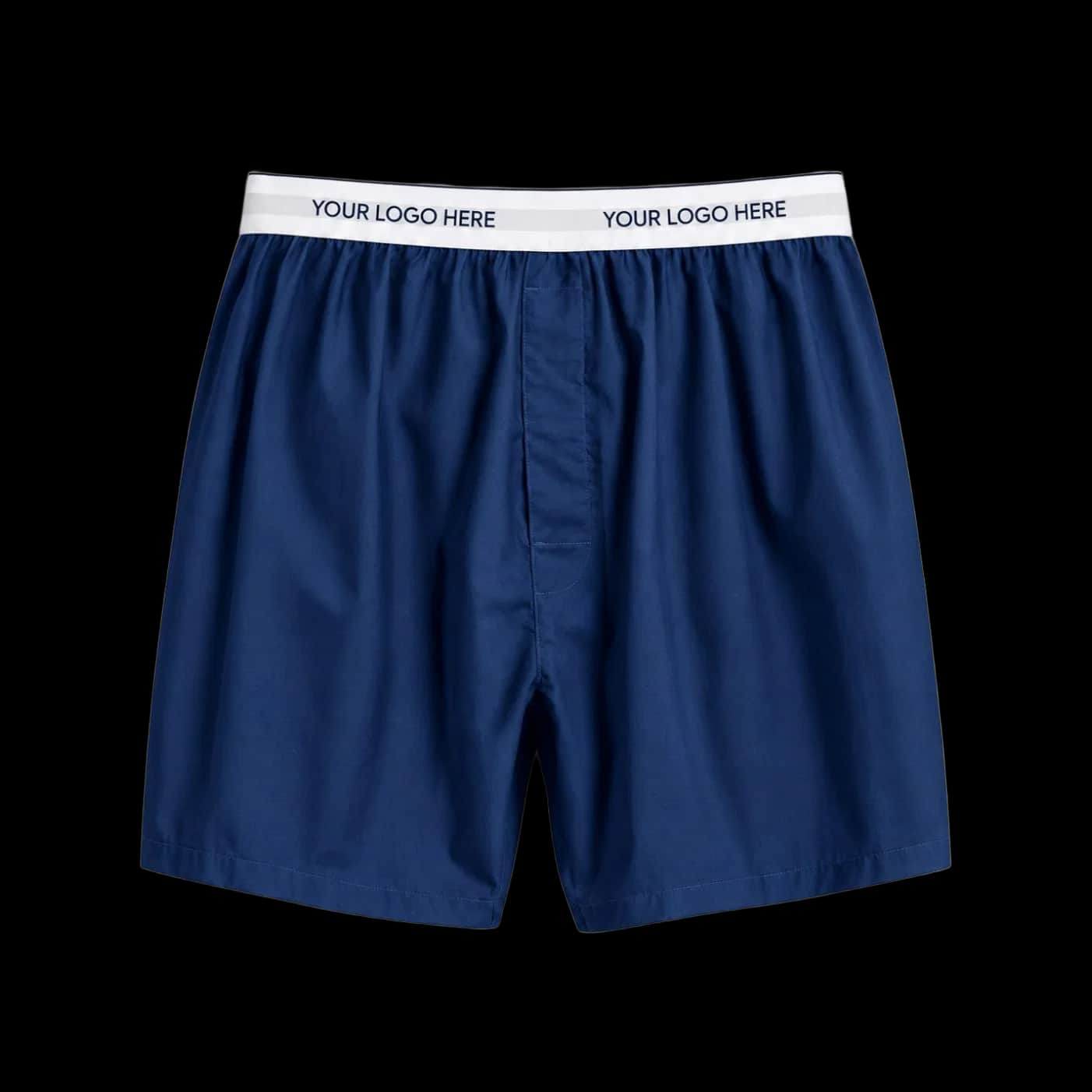 Navy Woven Boxer Shorts