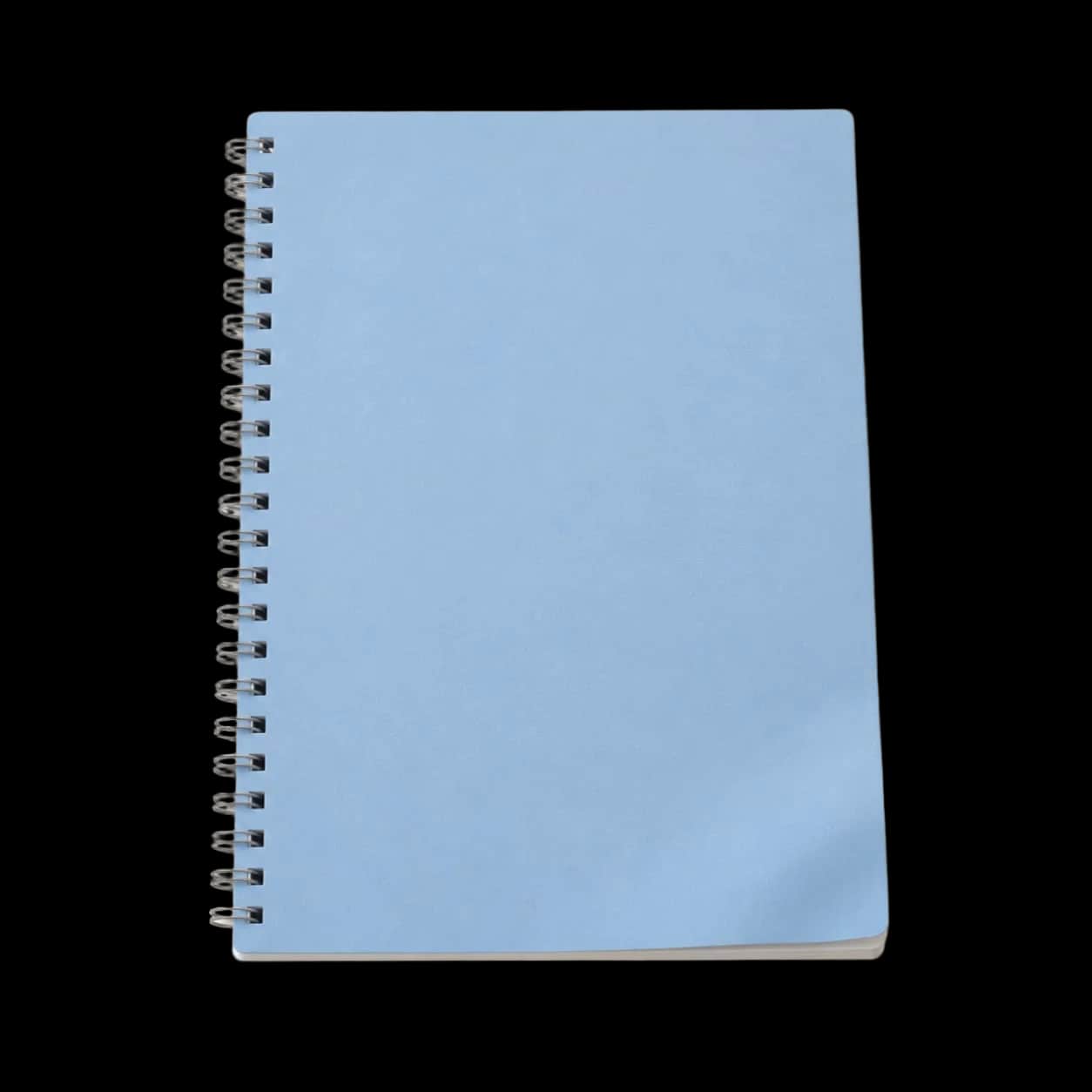 Pastel Blue Flexible Spiral Notebook