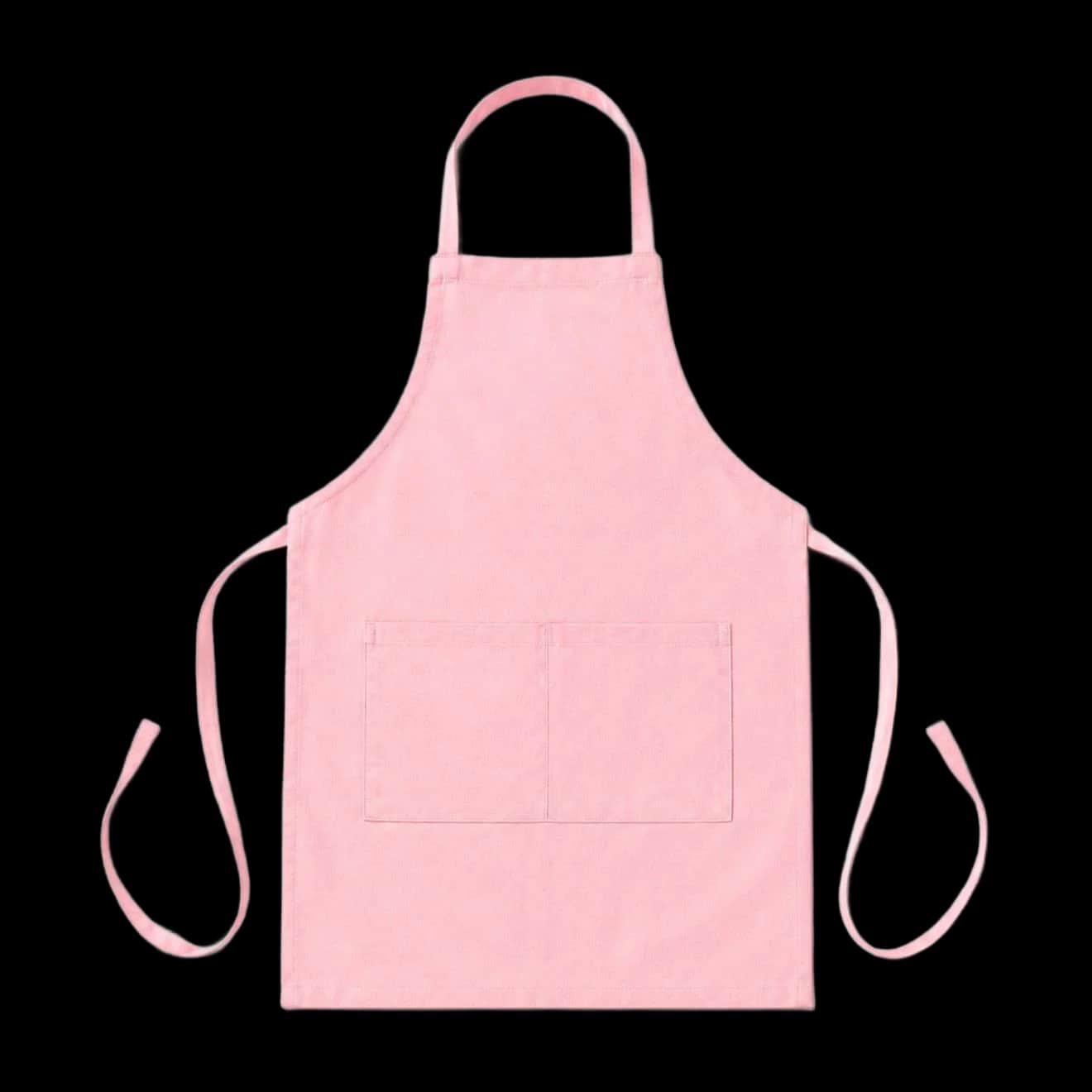 Pink Bib Apron With Pockets