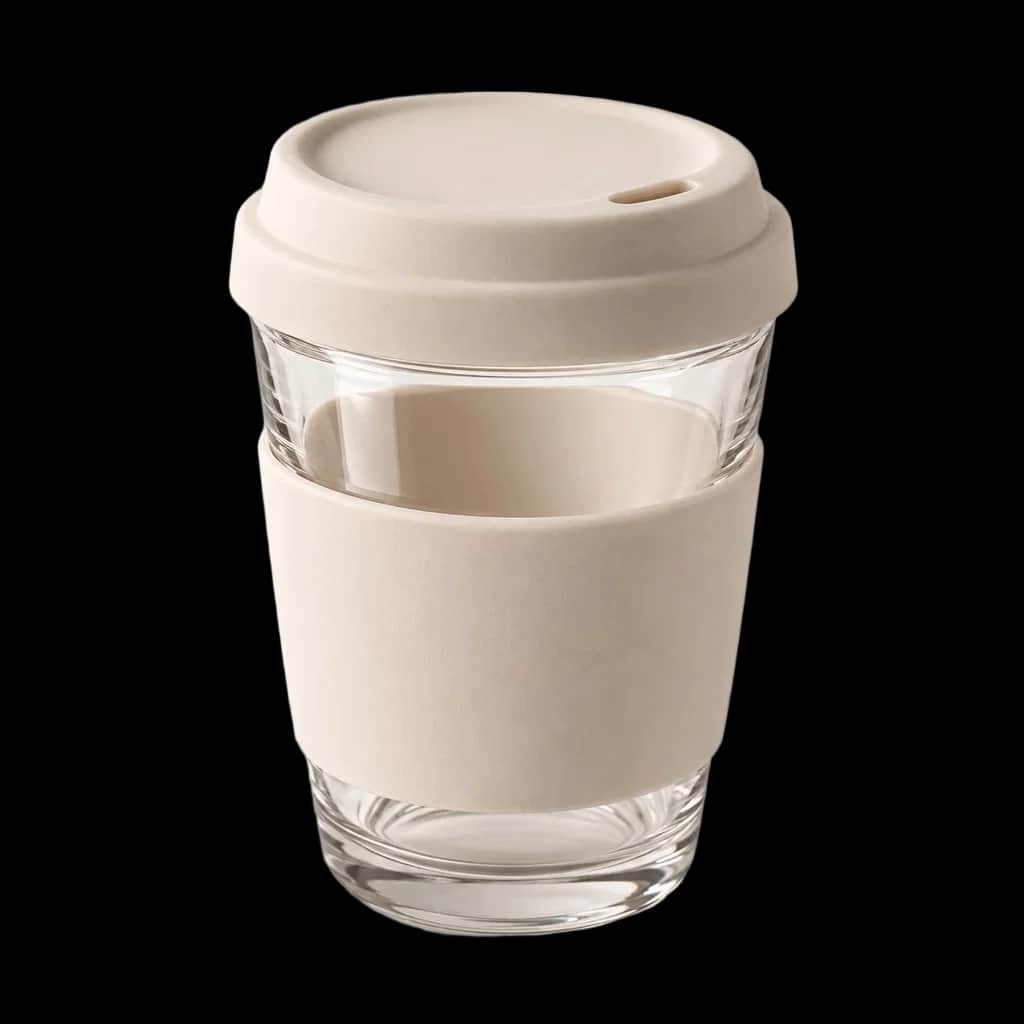 Reusable Glass Coffee Cup