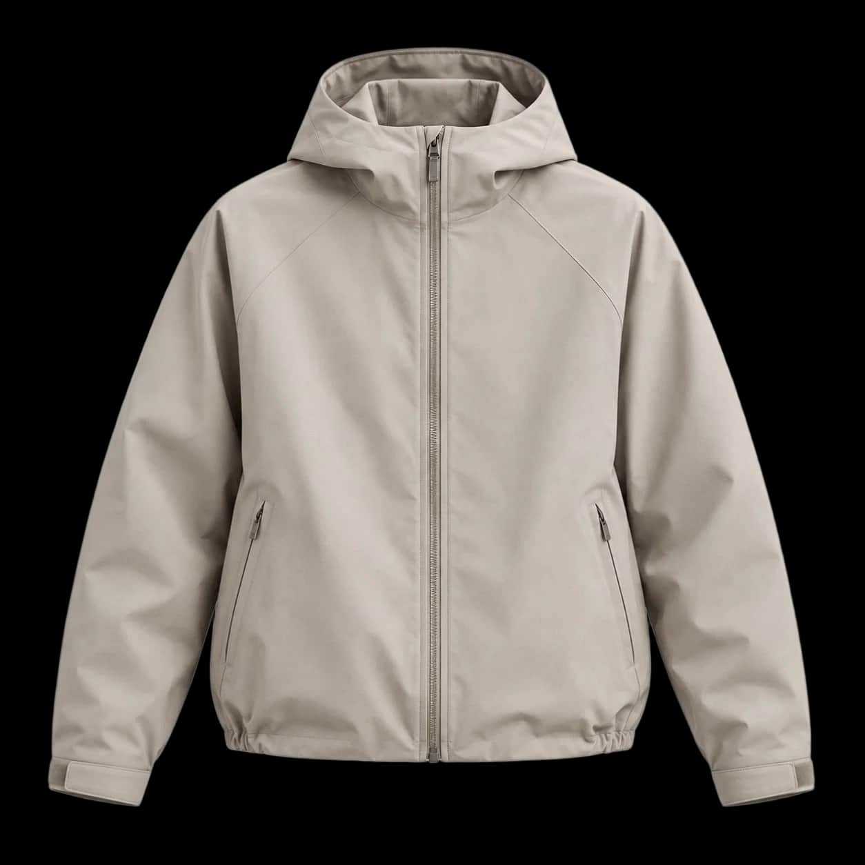 Stone Sculpted Hooded Shell