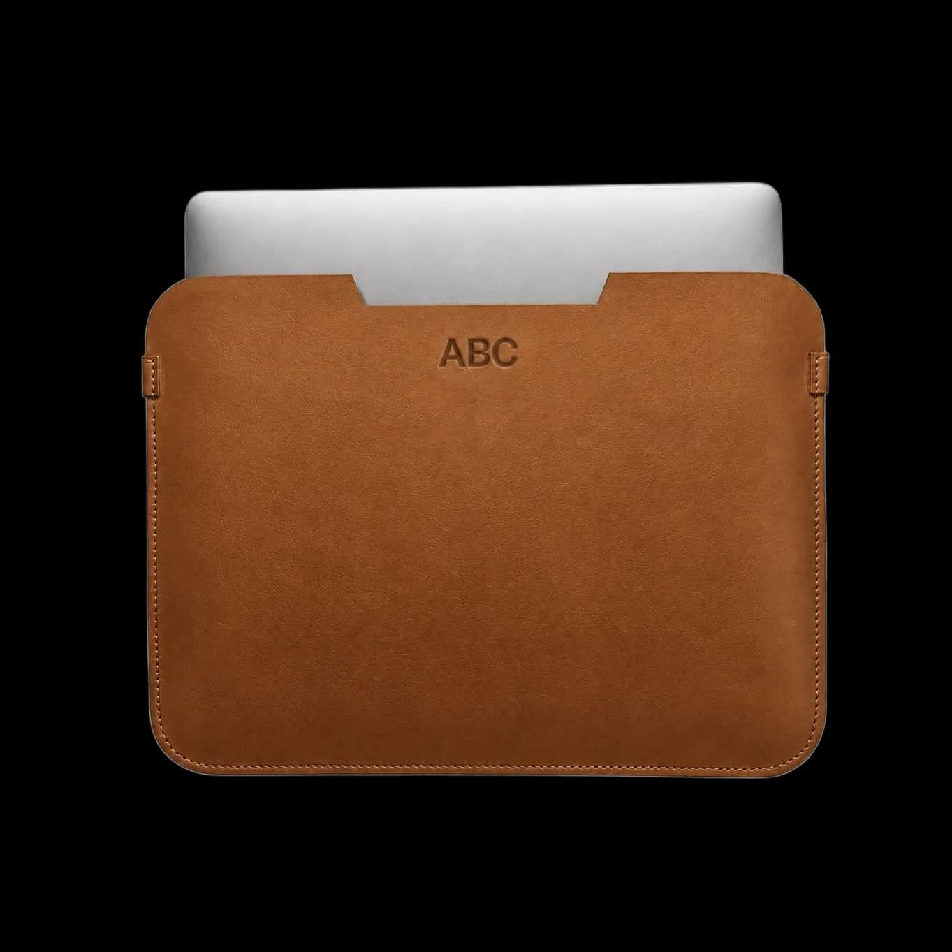 Tan Leather Laptop Sleeve