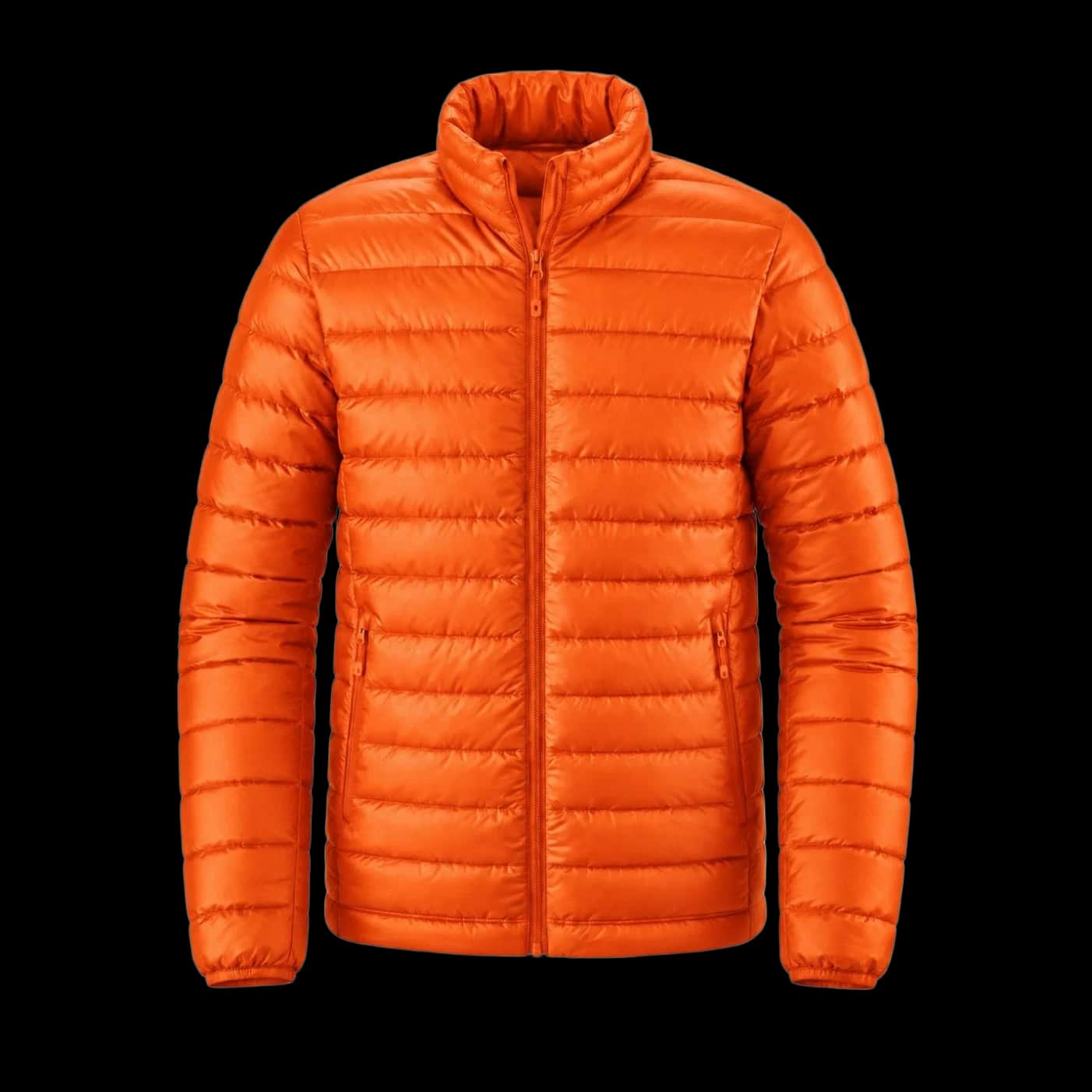 Tangerine Orange Lightweight Contoured Puffer