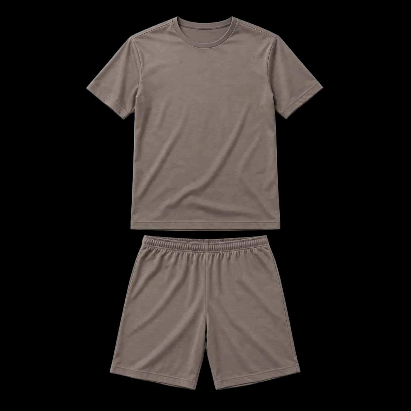 Taupe Essential T-Shirt & Shorts Set