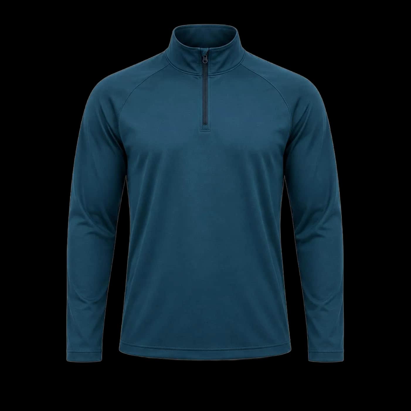Teal Quarter-Zip Top