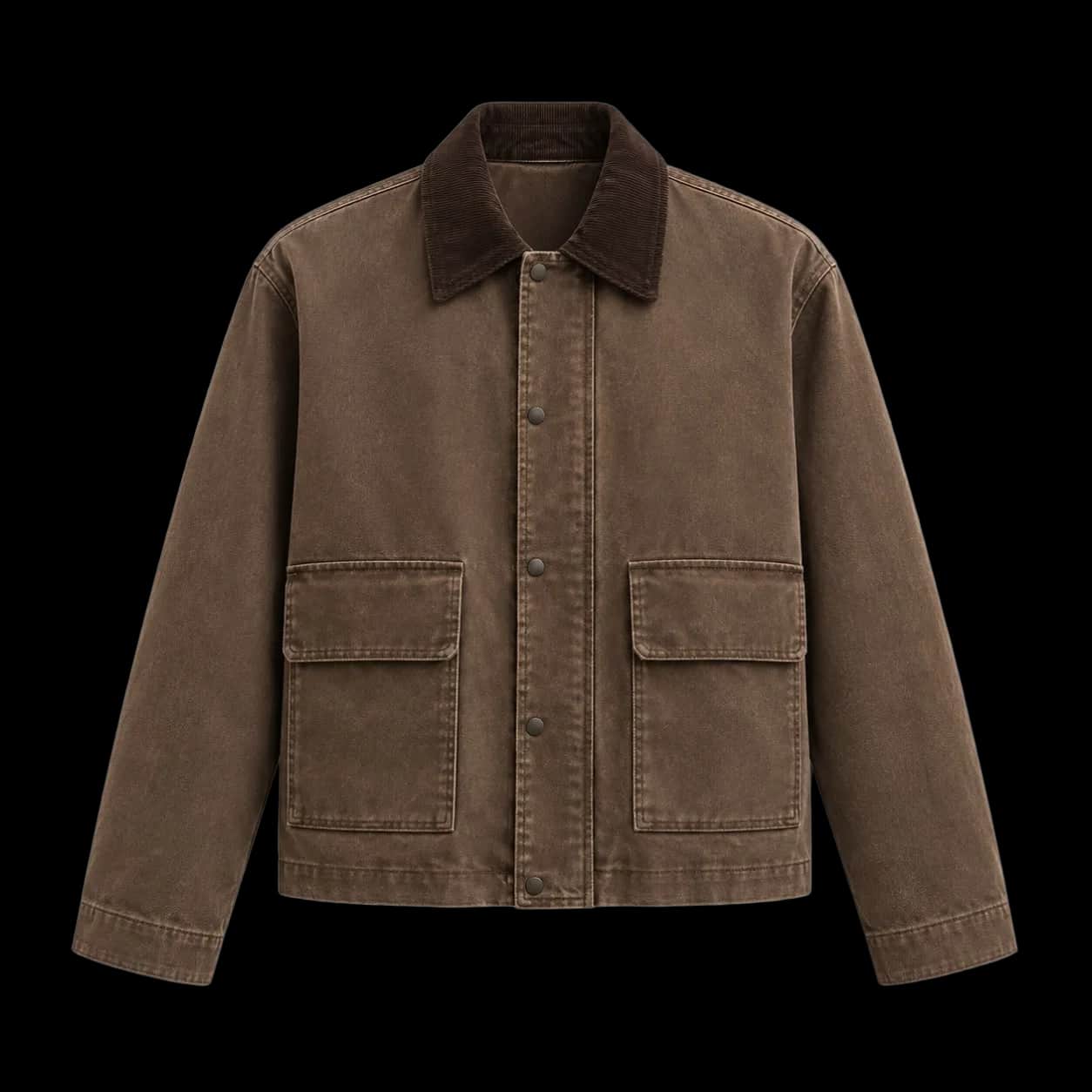 Washed Brown Utility Jacket
