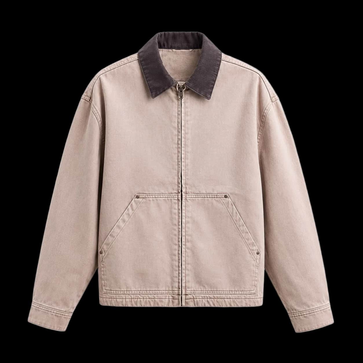 Washed Sand Work Jacket