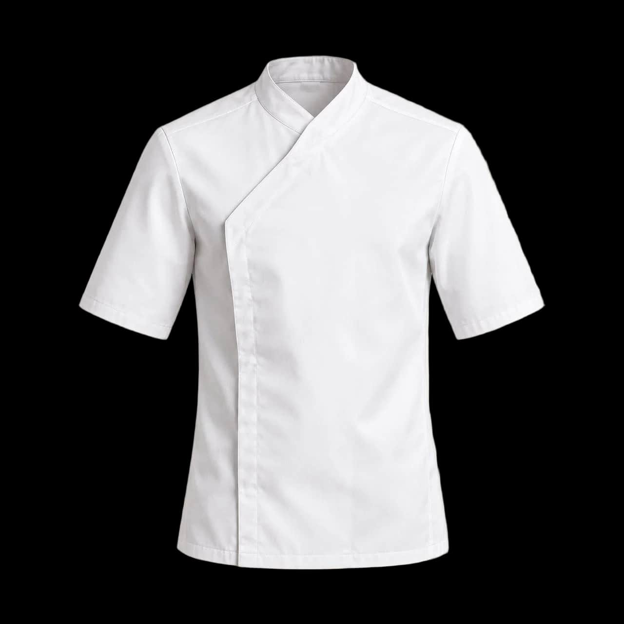 White Short-Sleeve Chef Jacket