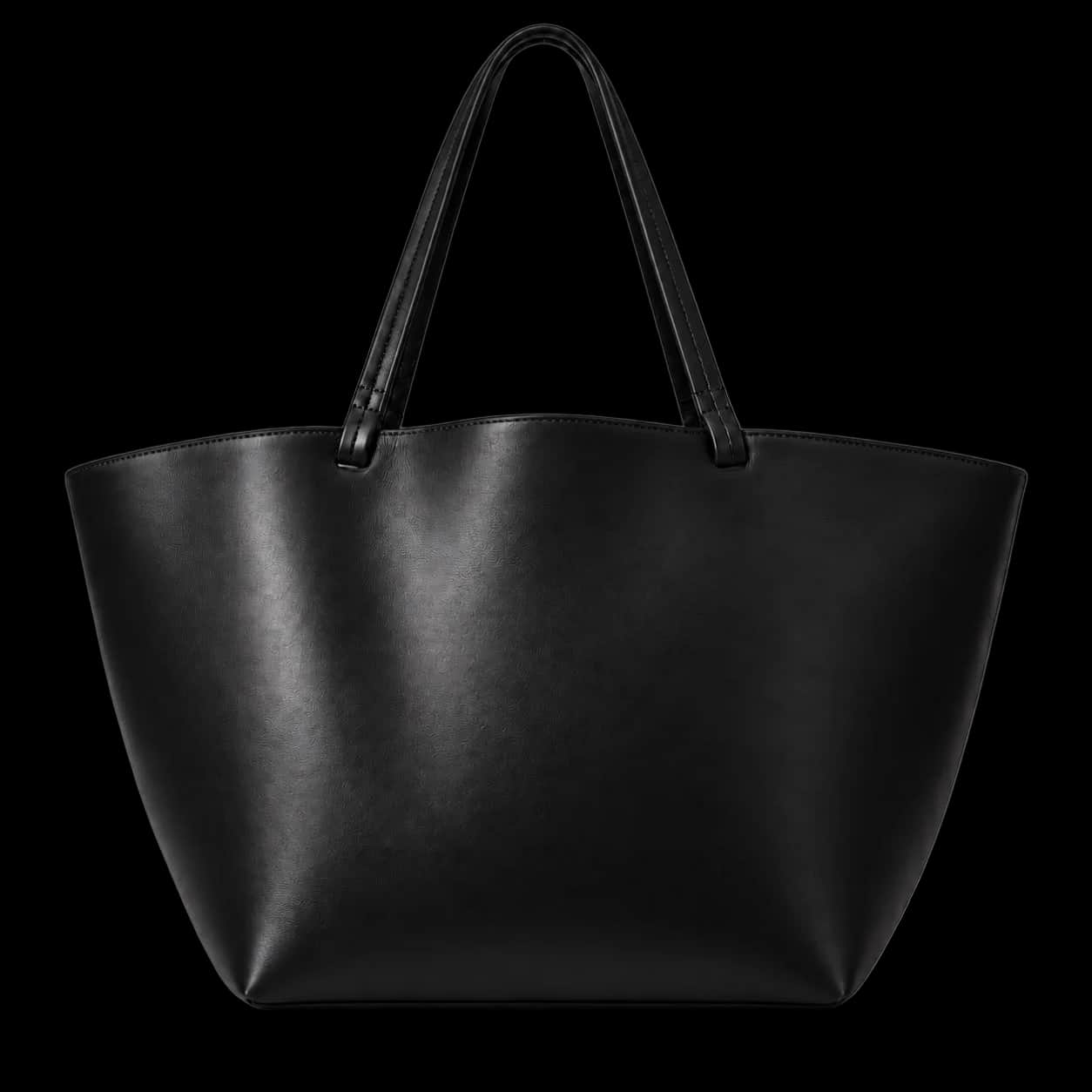 Wide Curved Shopper Tote