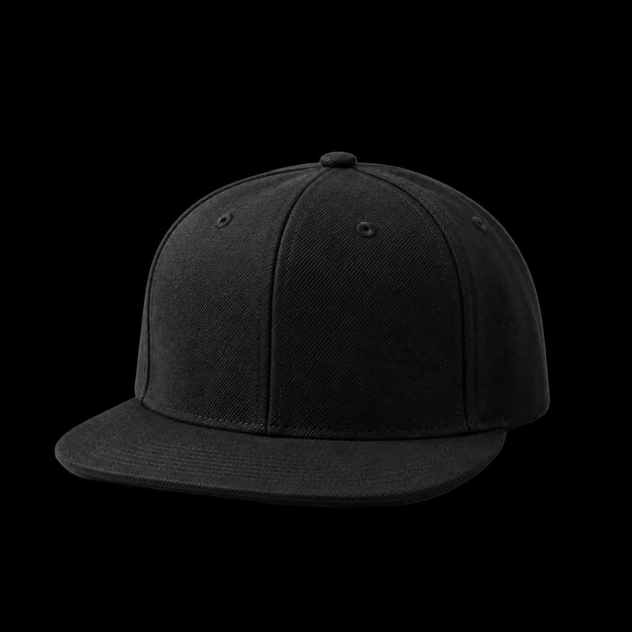 Flat-Brim Snapback Cap